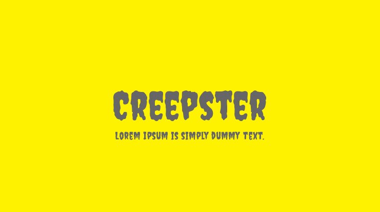 Пример шрифта Creepster #1