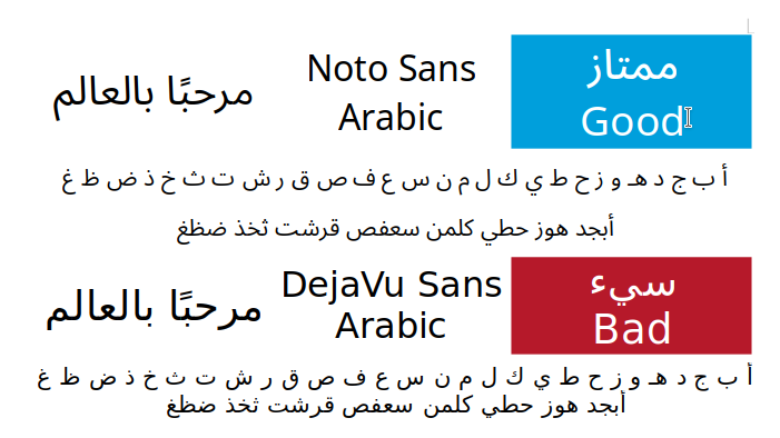 Пример шрифта Noto Sans Arabic #1