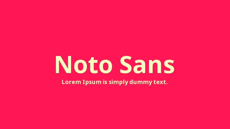 Пример шрифта Noto Sans Display #1