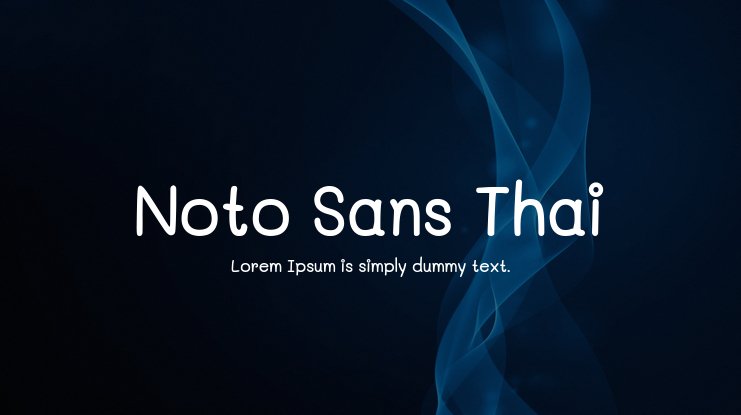 Пример шрифта Noto Sans Thai #1