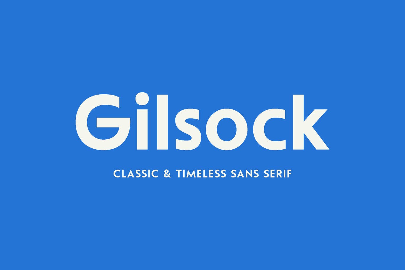 Пример шрифта Gilsock #1