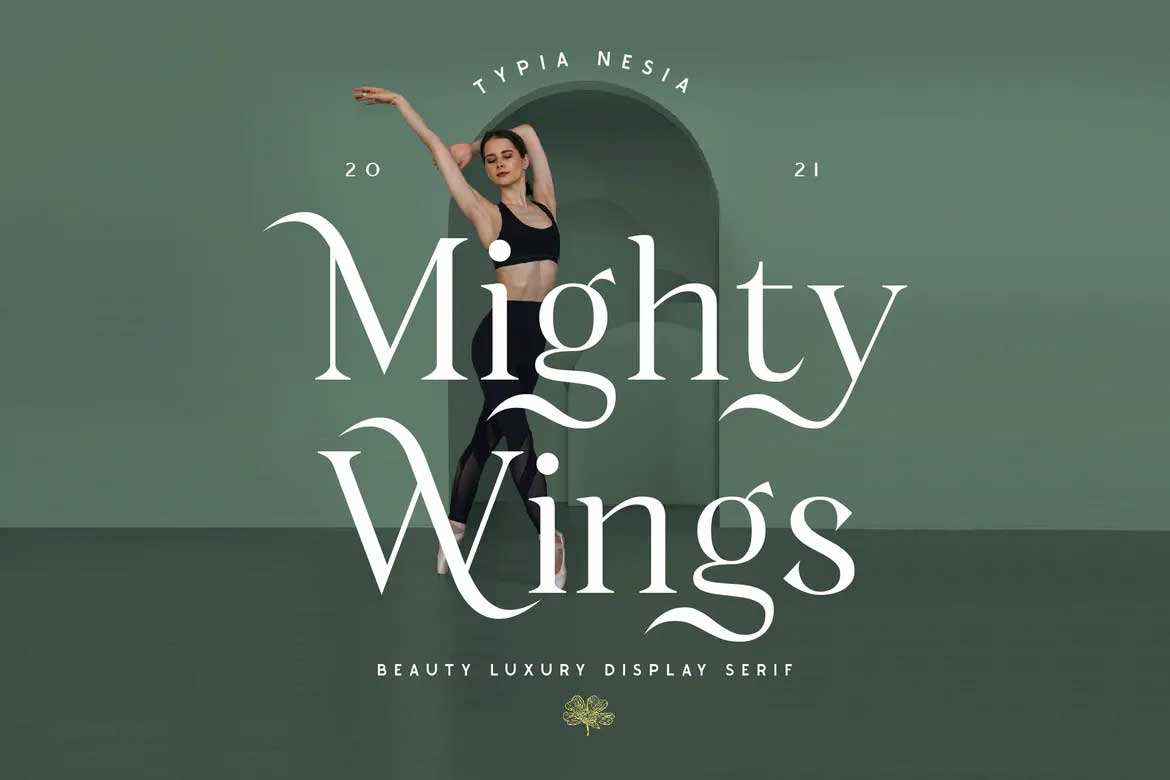 Пример шрифта Mighty Wings #1