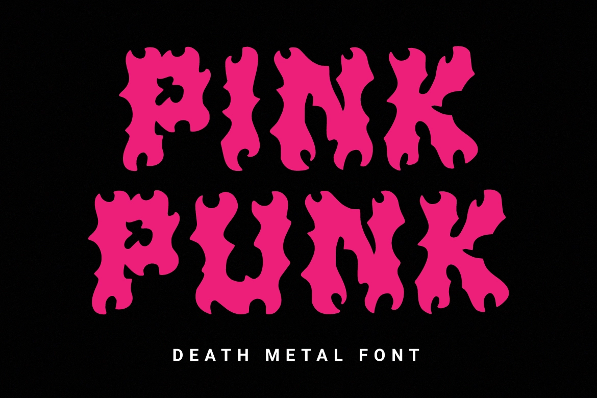 Пример шрифта Pink Punk #1