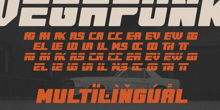 Пример шрифта Vegapunk #3