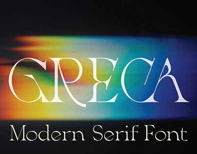 Пример шрифта Greca #1