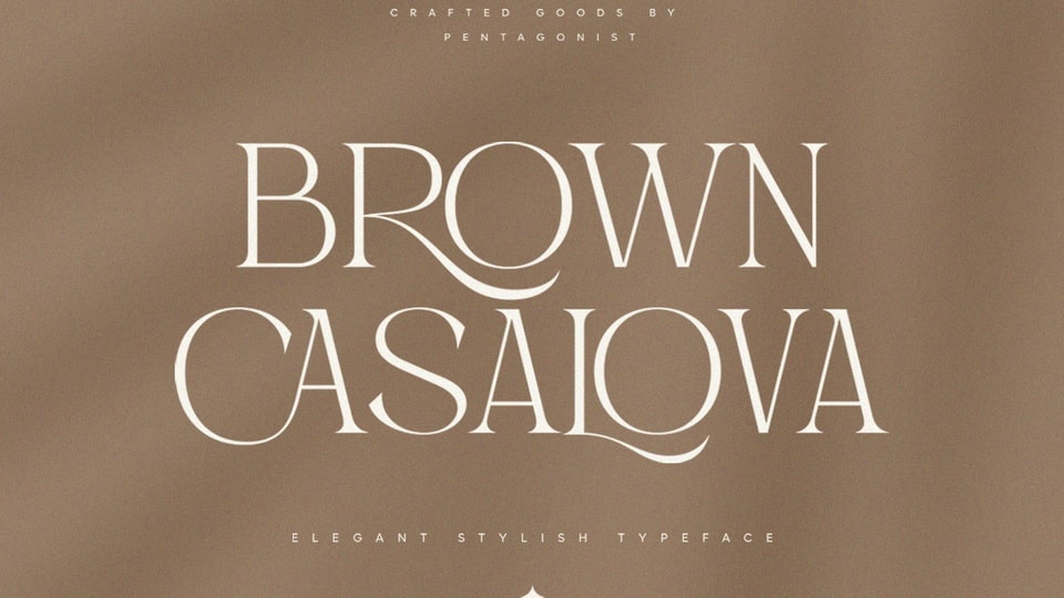 Пример шрифта Brown Casalova #1