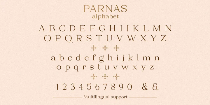 Пример шрифта Parnas #3