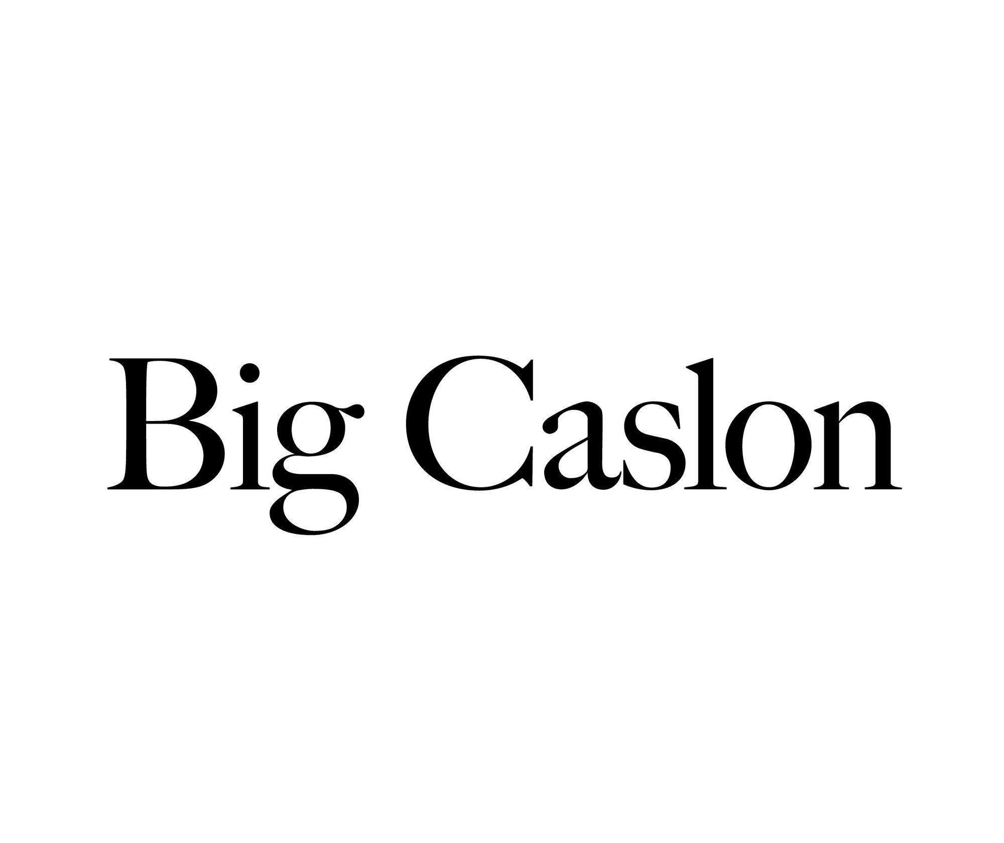 Пример шрифта Big Caslon #1