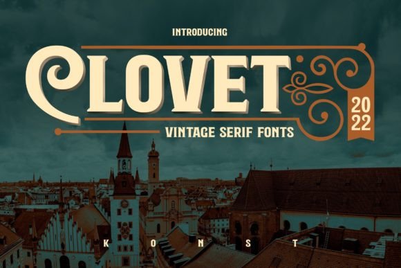 Пример шрифта Clovet #1