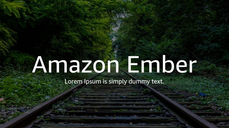 Пример шрифта Amazon Ember V2 #1