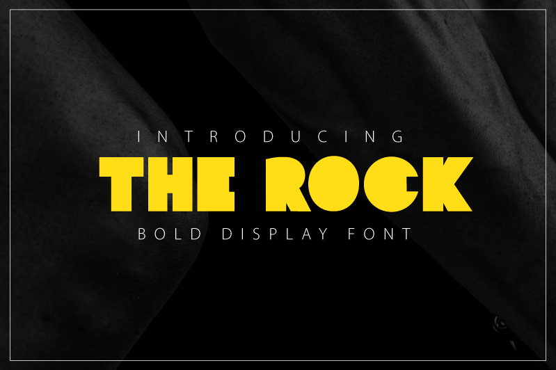 Пример шрифта The Rock #1