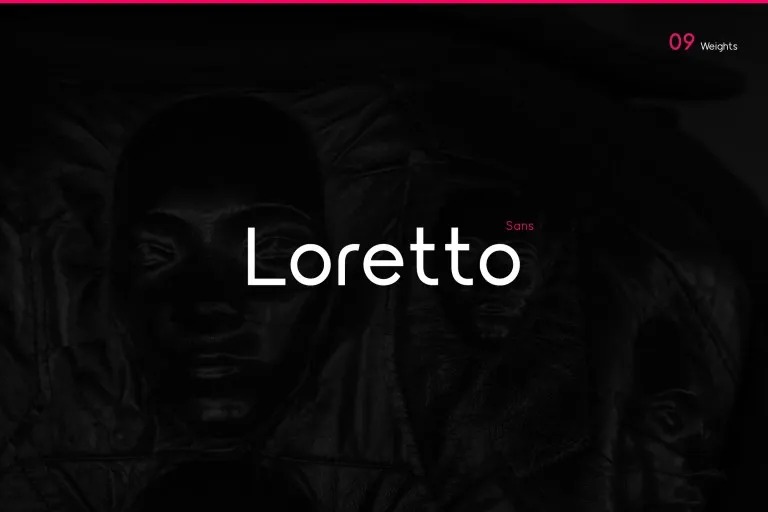 Пример шрифта Loretto #1