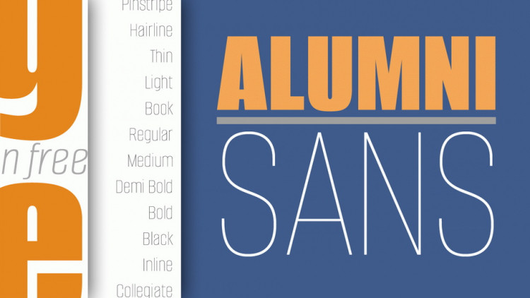 Пример шрифта Alumni Sans Pinstripe #1