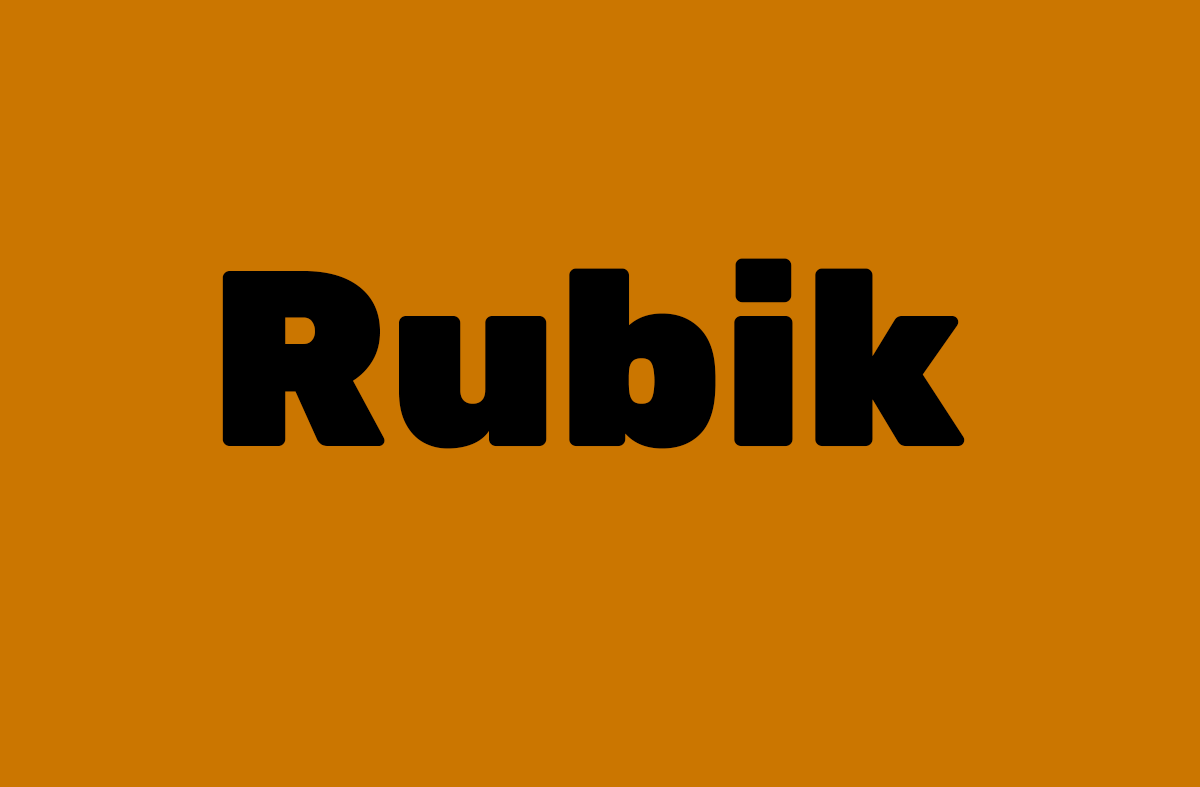 Пример шрифта Rubik Burned #1