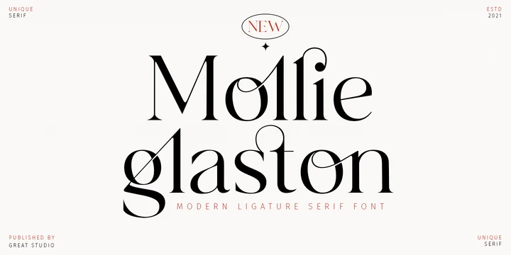 Пример шрифта Mollie Glaston #1