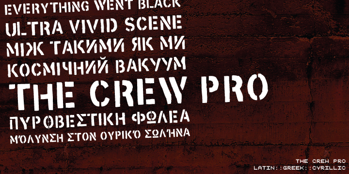 Пример шрифта The Crew Pro #1