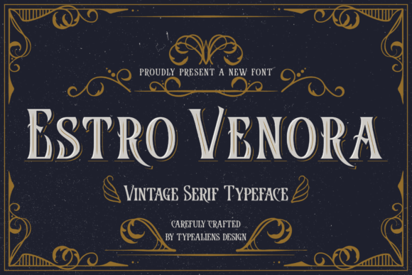 Пример шрифта Estro Venora #1