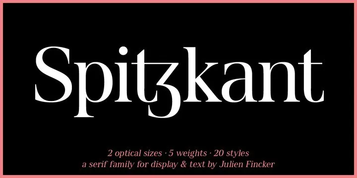 Пример шрифта Spitzkant Head #1
