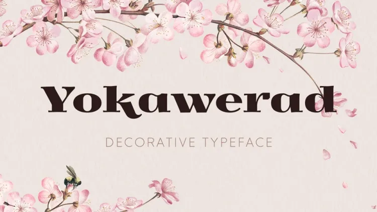Пример шрифта Yokawerad #1