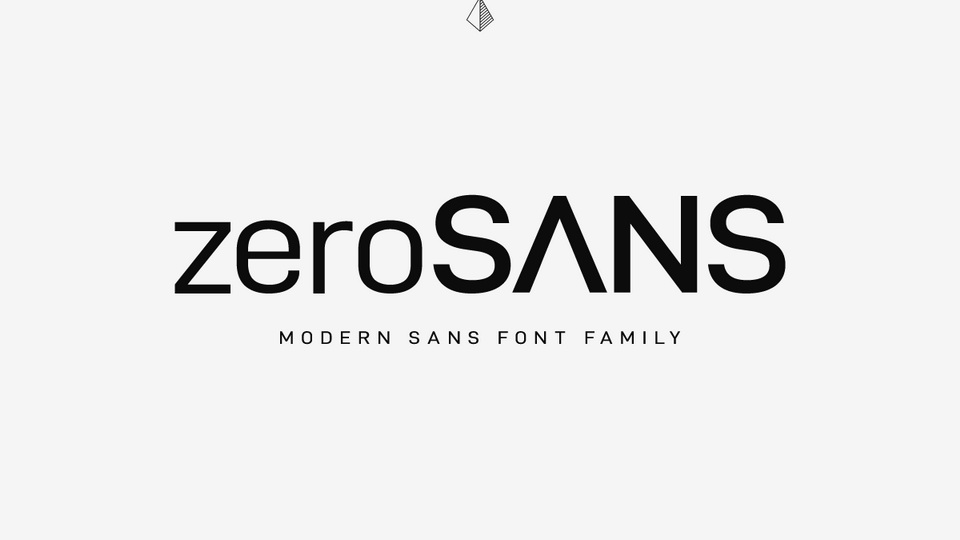 Пример шрифта Zero Sans #1