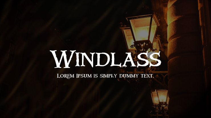 Пример шрифта Windlass Extended #1