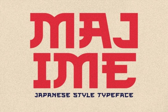 Пример шрифта Majime #1