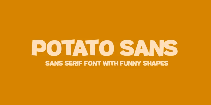 Пример шрифта Potato Sans #1