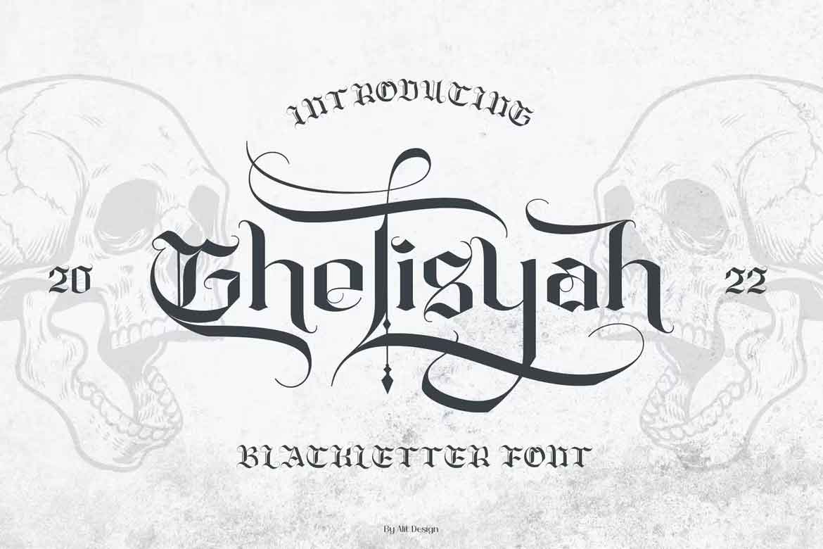 Пример шрифта Ghelisyah #1