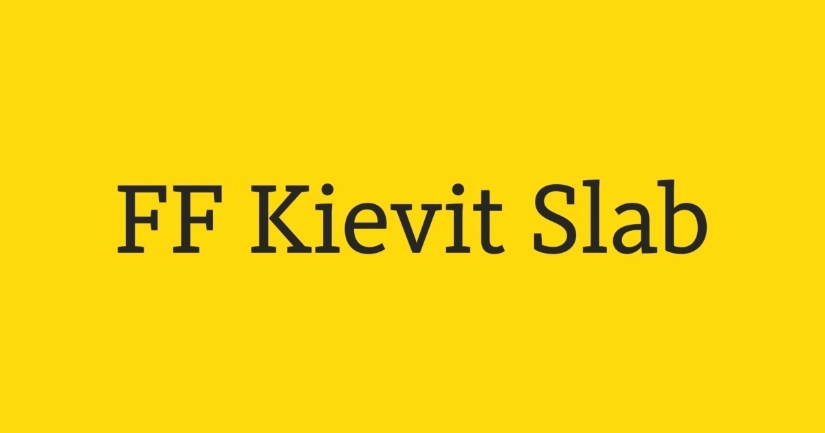 Пример шрифта Kievit Pro #1
