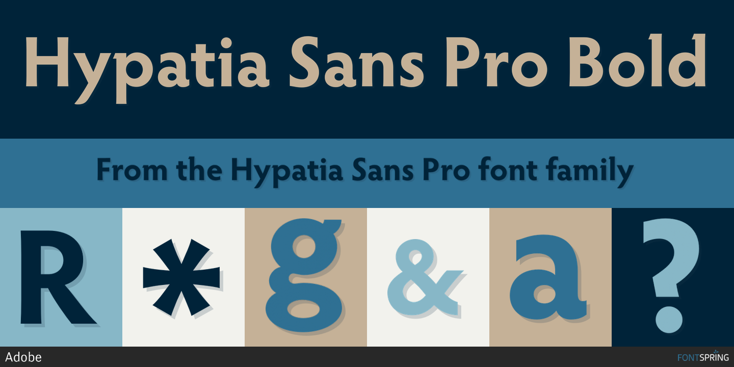 Пример шрифта Hypatia Sans Pro #1