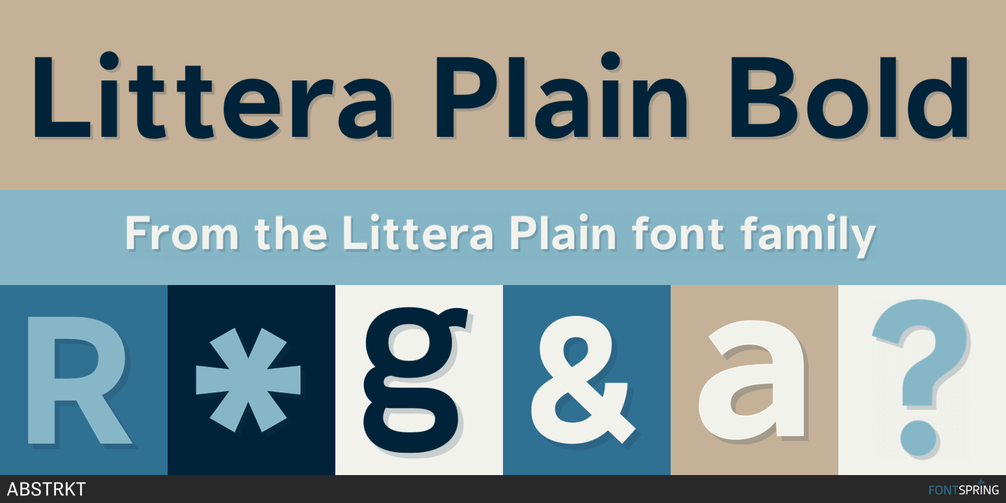 Пример шрифта Littera Plain #1