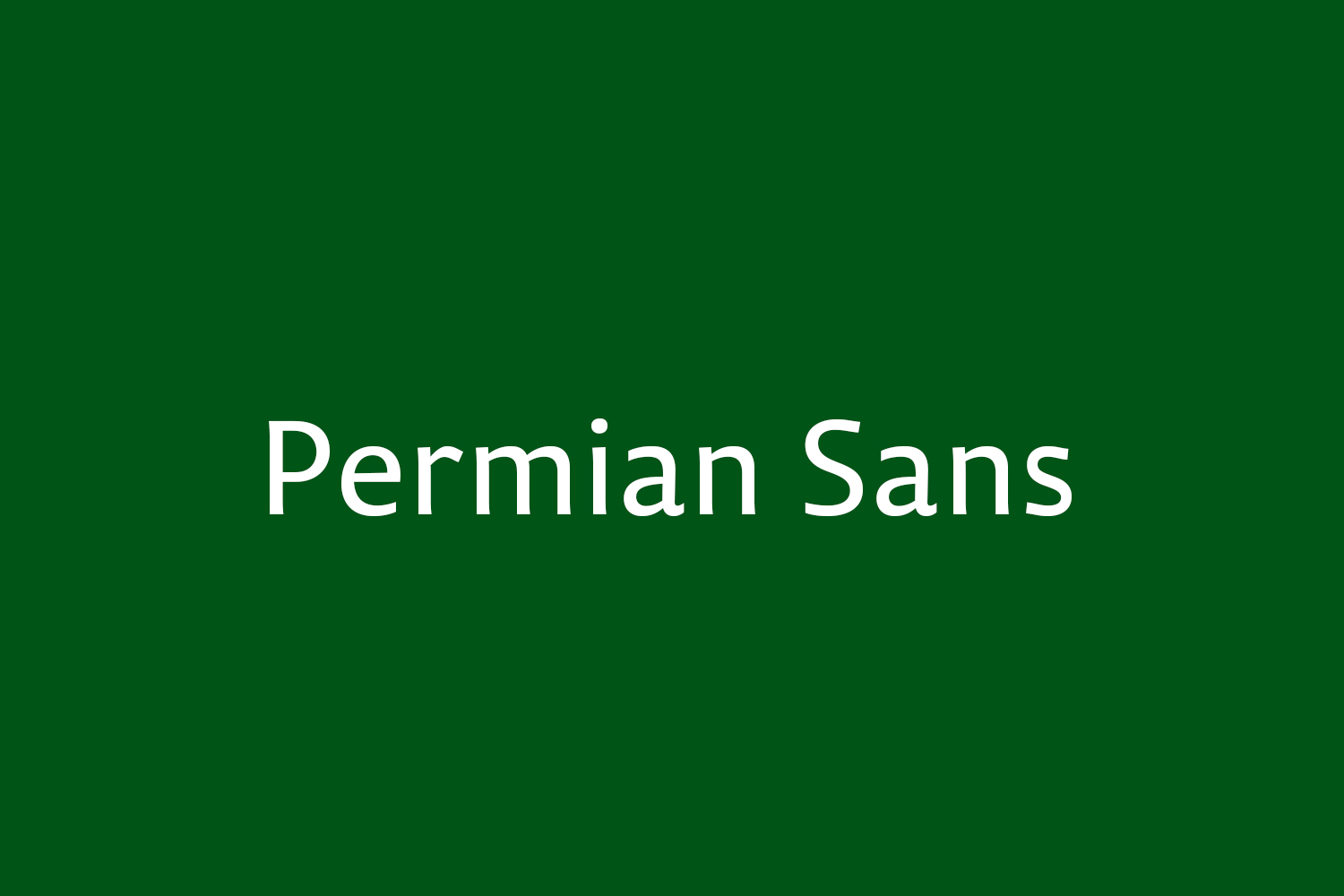 Пример шрифта Permian Sans #1