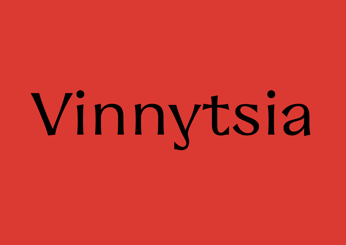 Пример шрифта Vinnytsia Sans #1