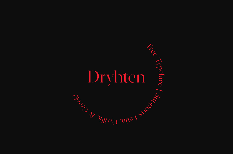 Пример шрифта Dryhten #1