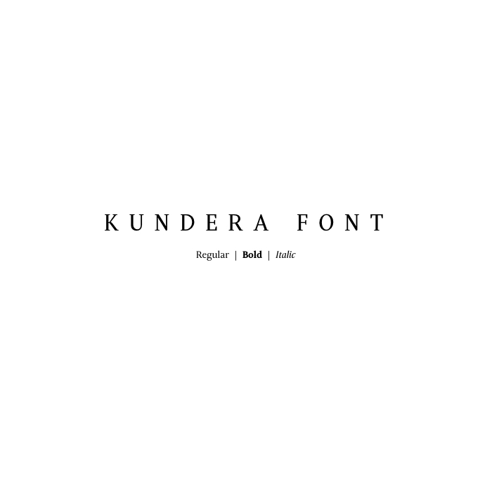 Пример шрифта Kundera #1