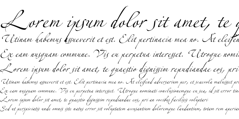 Пример шрифта Alexandra Zeferino One #1