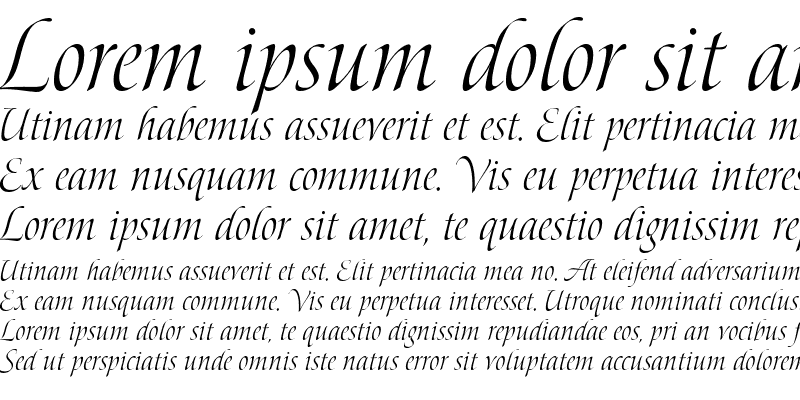 Пример шрифта Bolero script #1