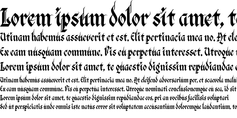 Пример шрифта Verona Gothic #1