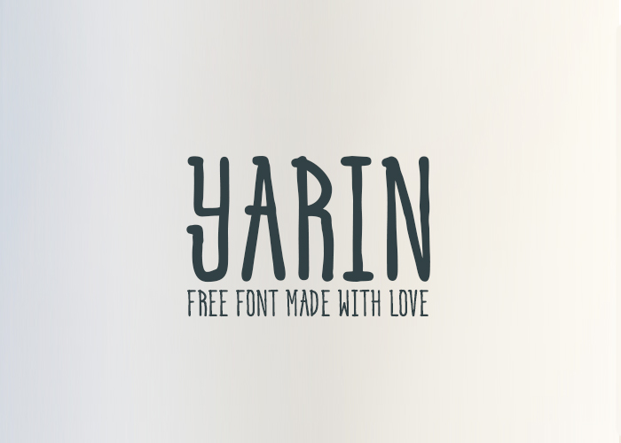 Пример шрифта Yarin #1