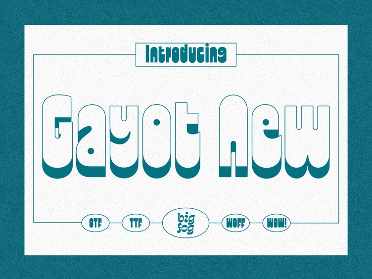 Пример шрифта Gayot New #1