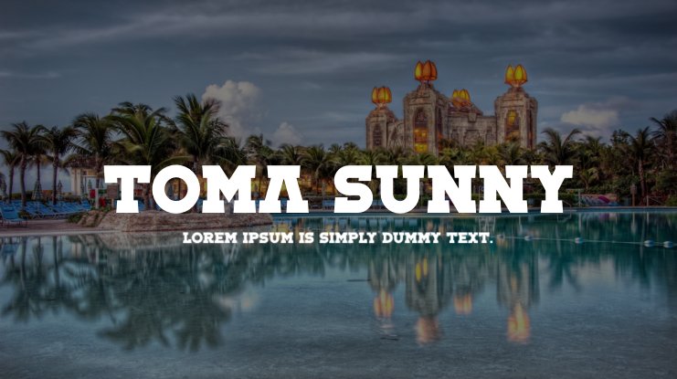 Пример шрифта Toma Sunny #1