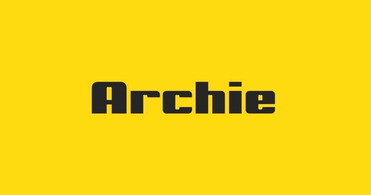 Пример шрифта Archie Sans #1