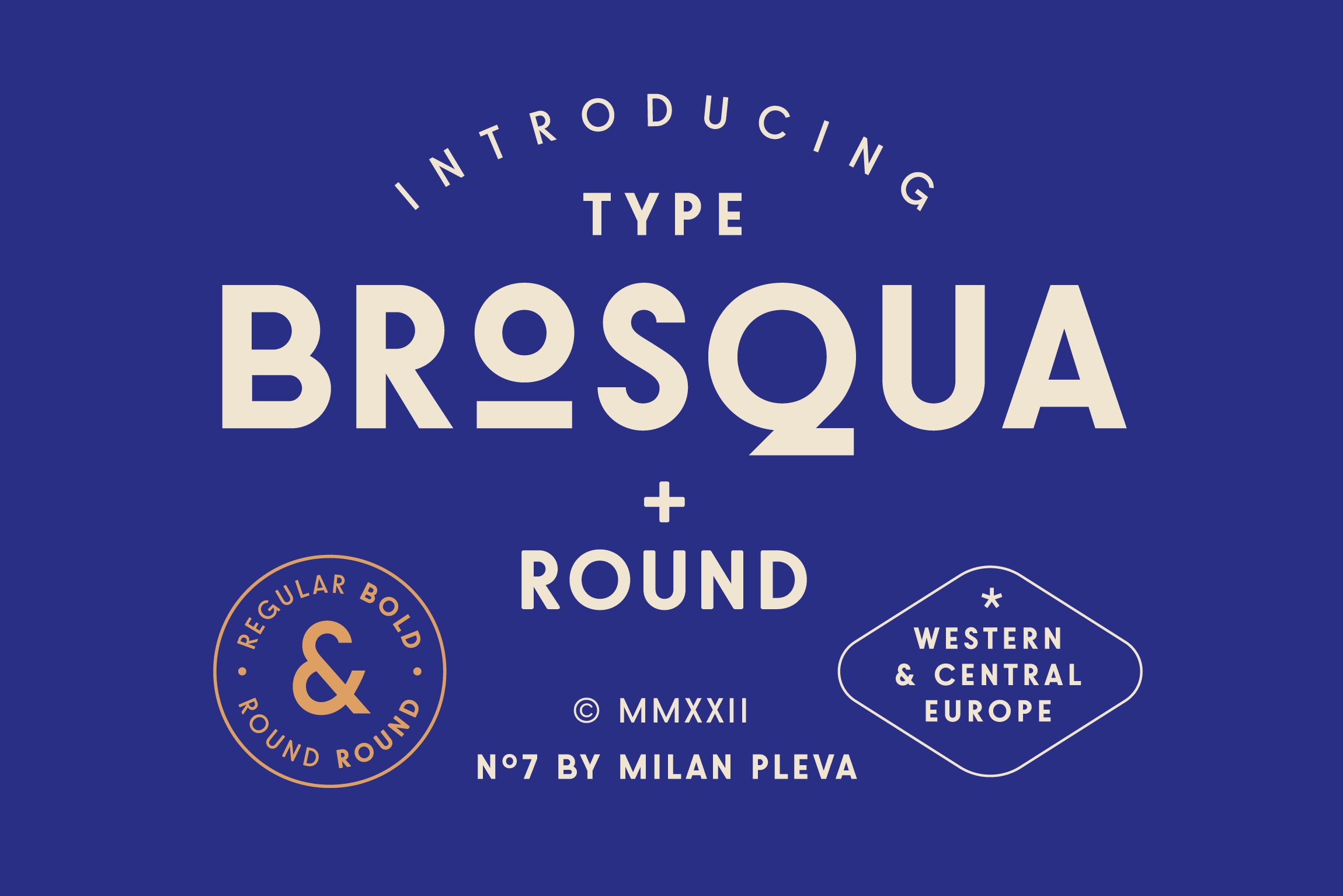 Пример шрифта Brosqua #1