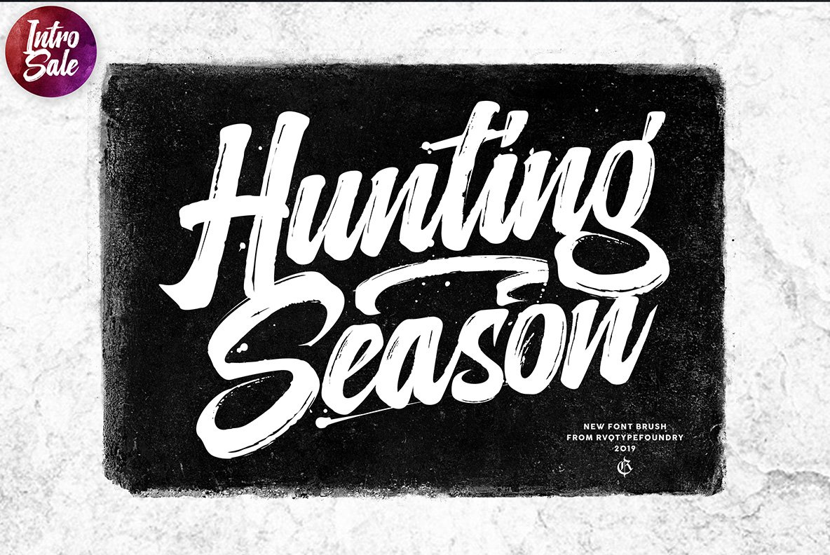 Пример шрифта Hunting Season #1