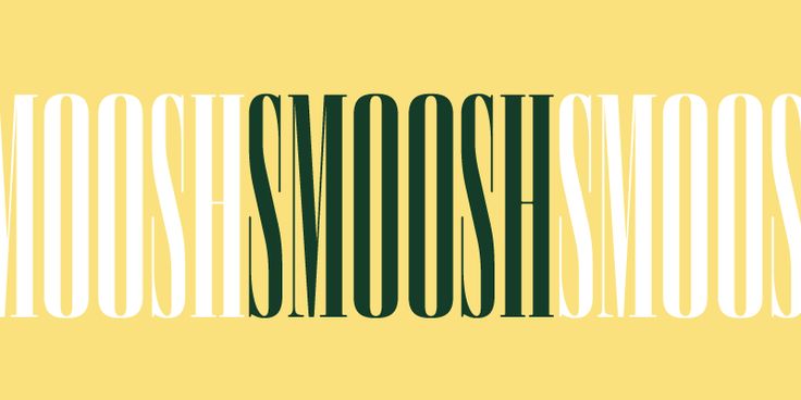 Пример шрифта Smoosh #1