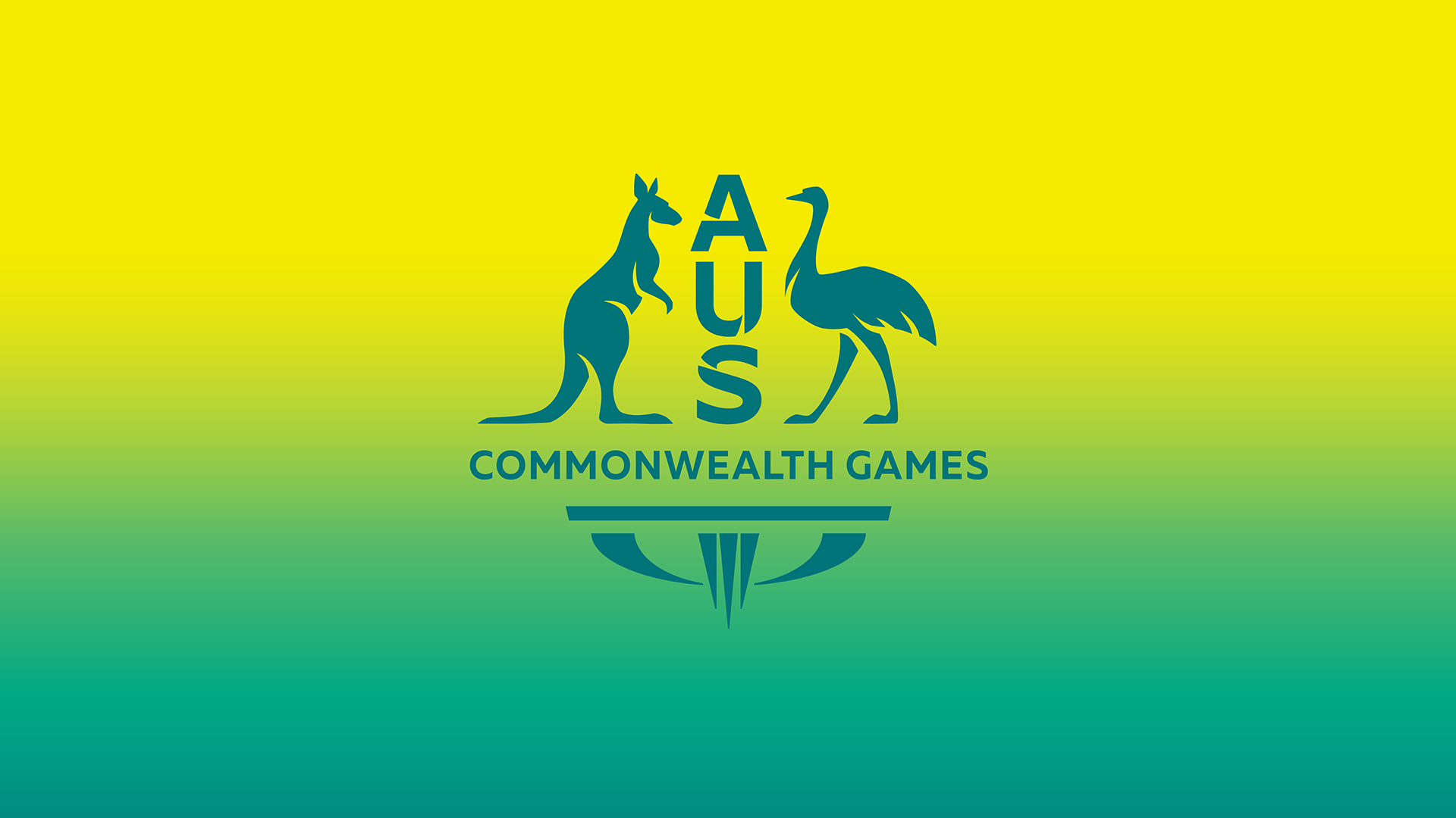 Пример шрифта Commonwealth Games Australia #1