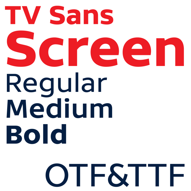 Пример шрифта TV Sans Screen #1