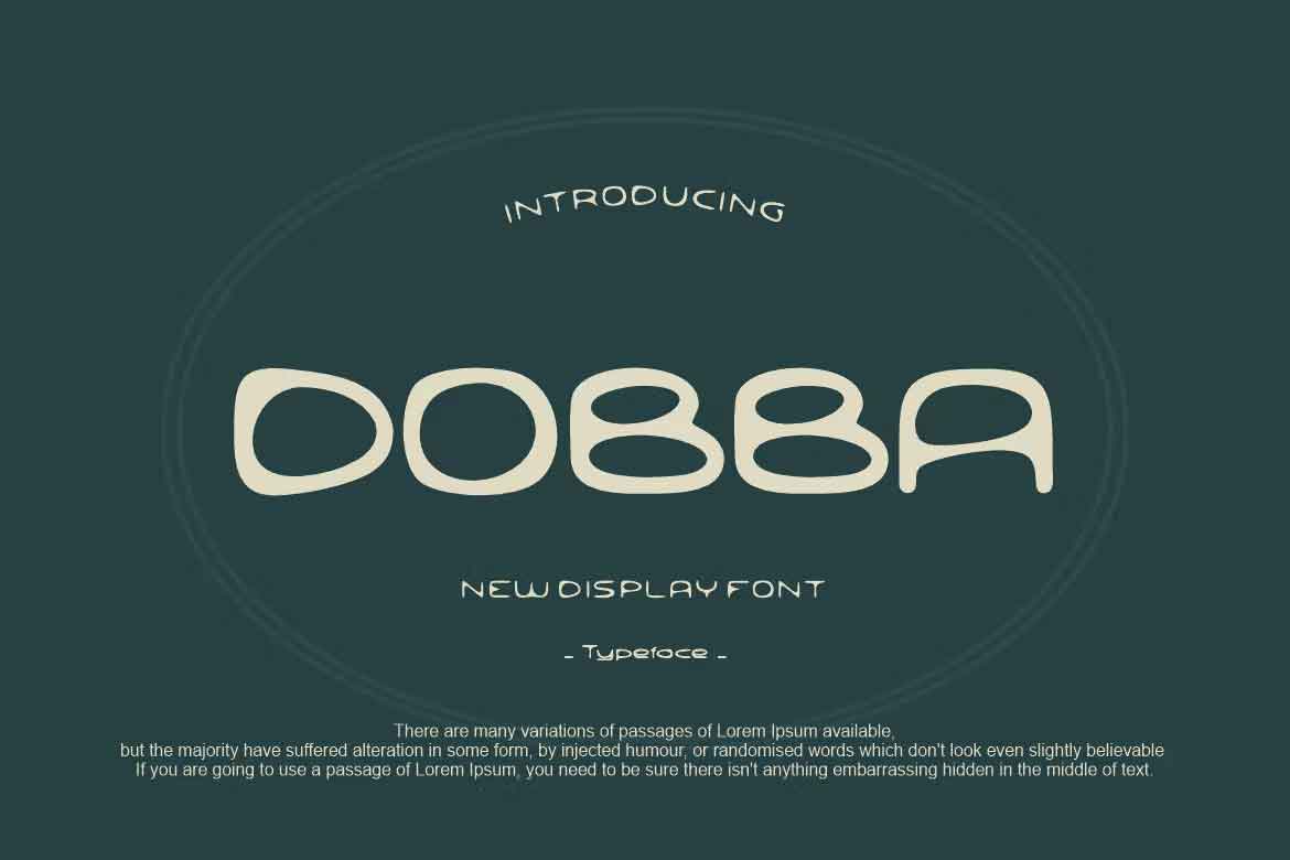 Пример шрифта Dobba #1