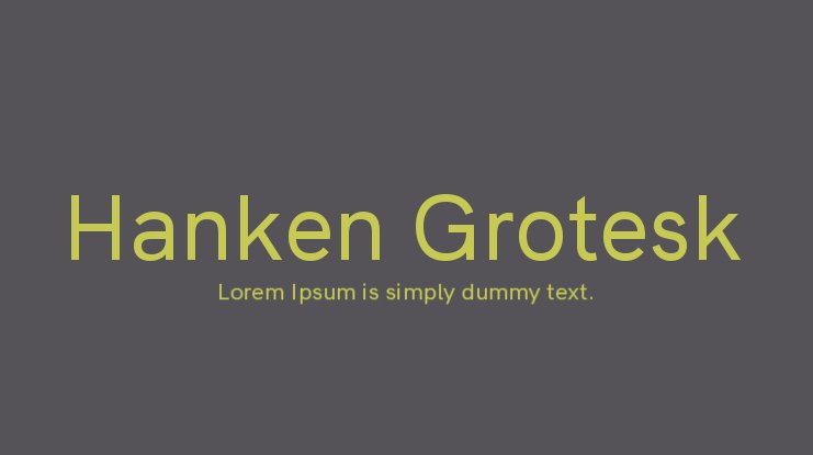 Пример шрифта Hanken Grotesk #1