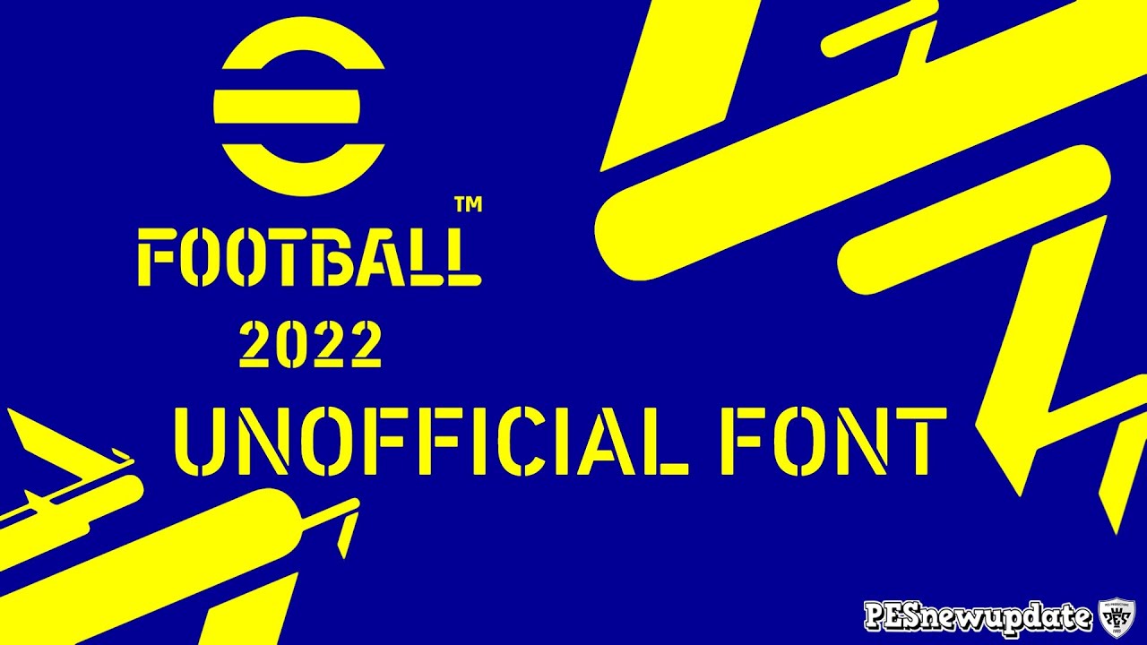 Пример шрифта eFootball #1